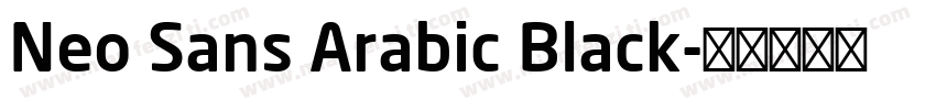 Neo Sans Arabic Black字体转换